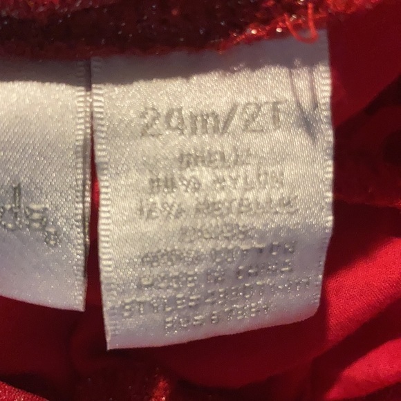 2T Koala Kids red sparkle ruffled skirt. Like new!! - Picture 3 of 4